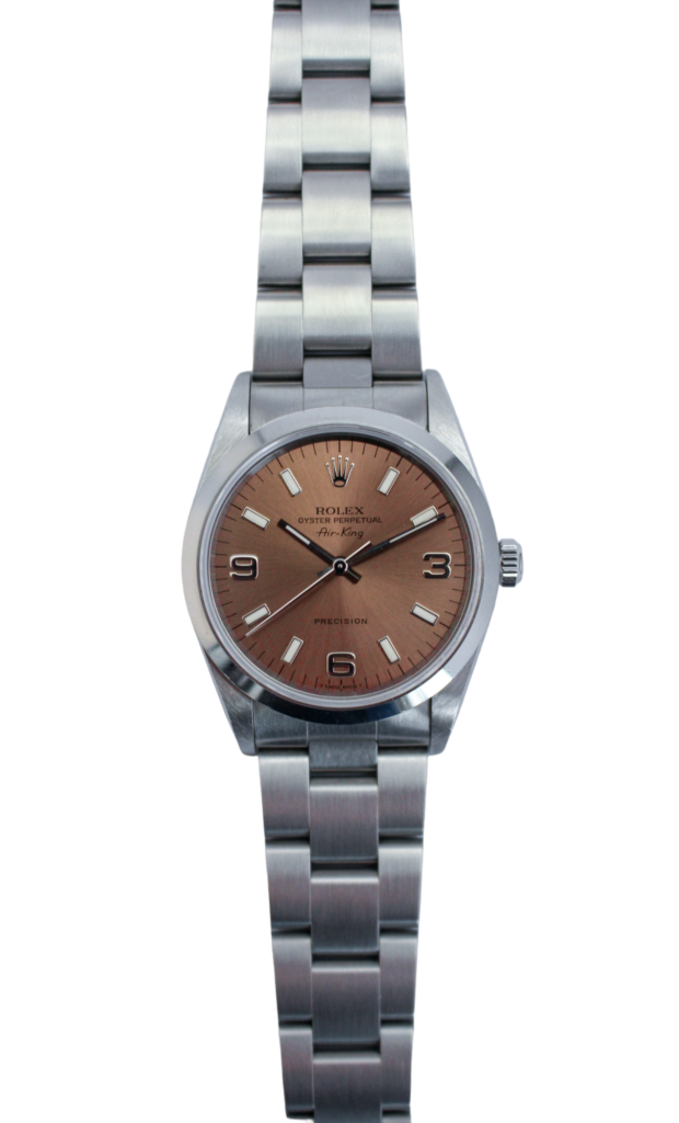Rolex Airking 34mm with a Salmon colored dial