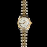 Elegant Rolex Datejust 31 model 178273 featuring a pristine white Roman dial, a harmonious blend of style and sophistication. The Jubilee bracelet adds a touch of luxury to this timeless timepiece. Perfect for any occasion. #Rolex #Datejust31 #LuxuryWatches