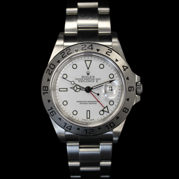 2003 Rolex Explorer II Polar white dial on oyster bracelet