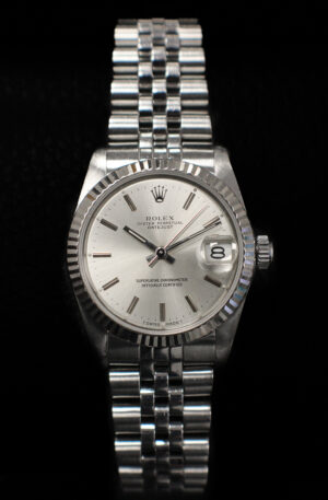 Ladies 1987 Rolex Datejust 31mm with a silver dial