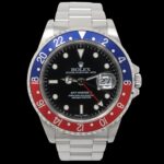 1999 Rolex GMT-Master II Pepsi red and blue bezel in stainless steel with box and papers