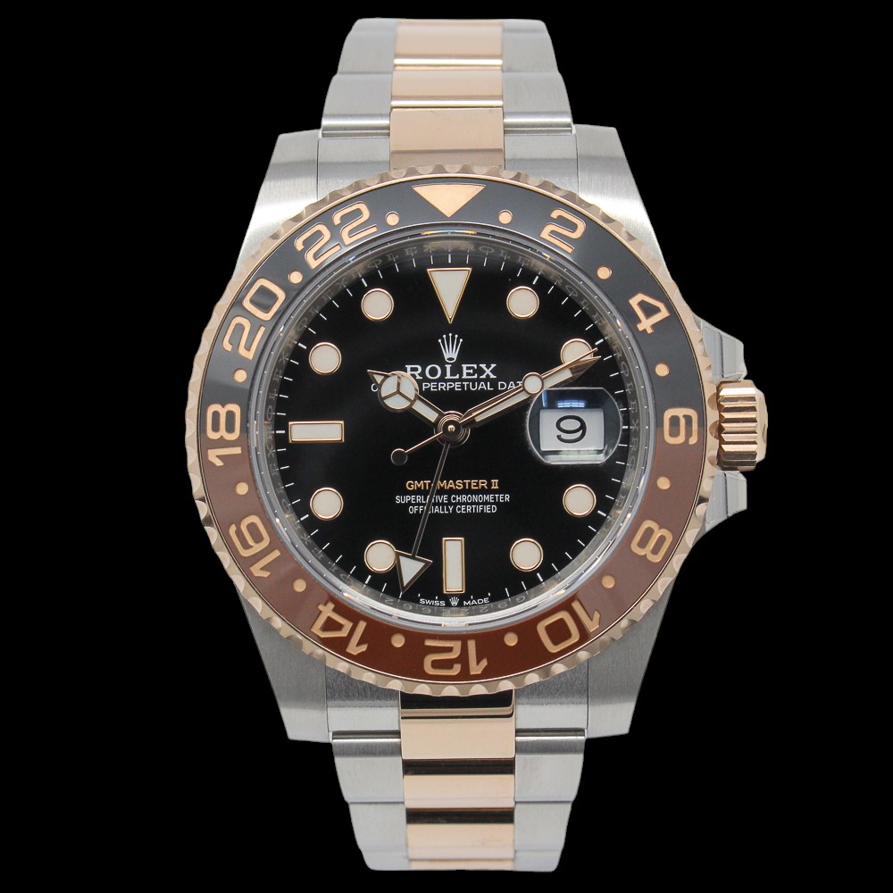 2019 Rolex GMT-Master II Rootbeer watch in rose gold and steel
