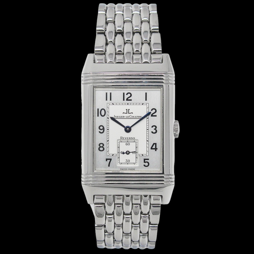 Jaeger-LeCoultre Reverso Grande Taille silver dial on bracelet